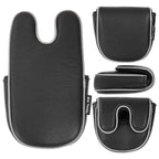 Black Large Litchi Pattern Binaural Ssquare Putter Headcover