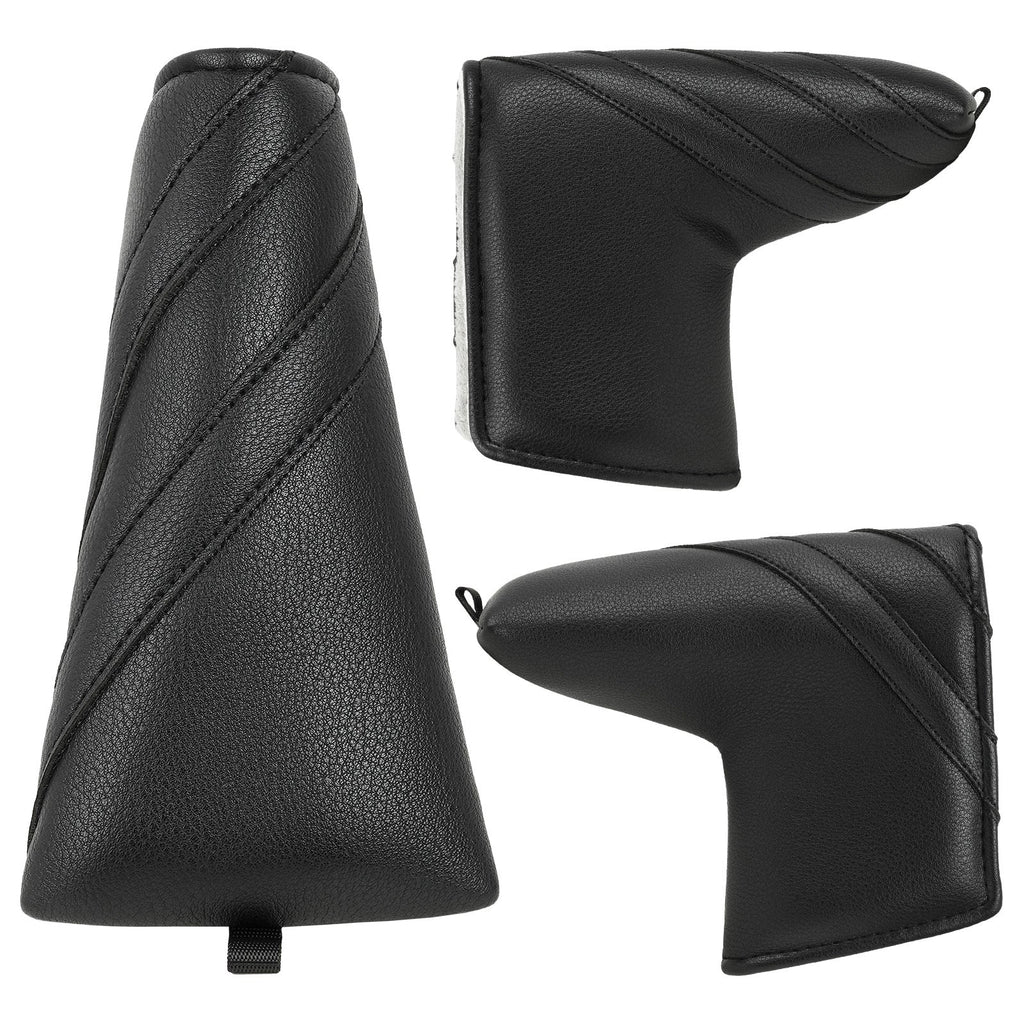 Black Strip PU Mallet Putter Head Cover