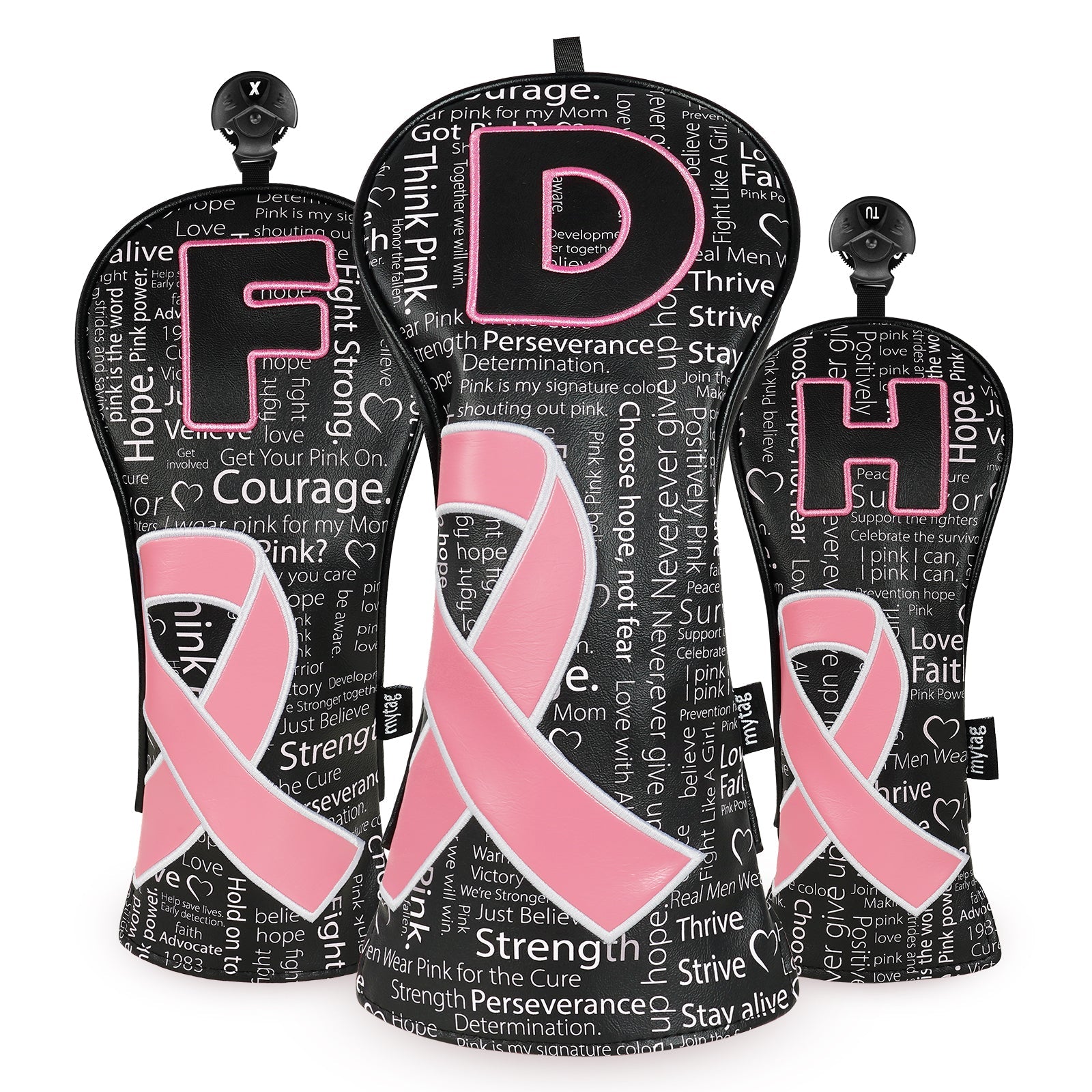 Prevention of Breast Cancer Driver Golf Head Cover