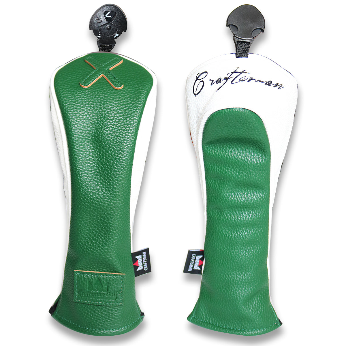 Green and white Three-Piece UT Head Cover X