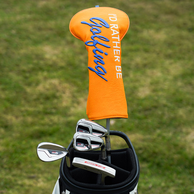 Orange I'd Rather Play Golf Driver Head Cover