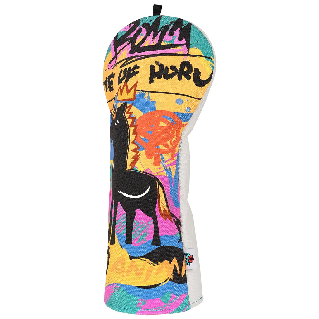 White Graffiti Unicorn Driver Head Cover