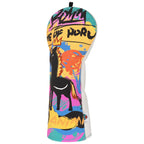 White Graffiti Unicorn Driver Head Cover