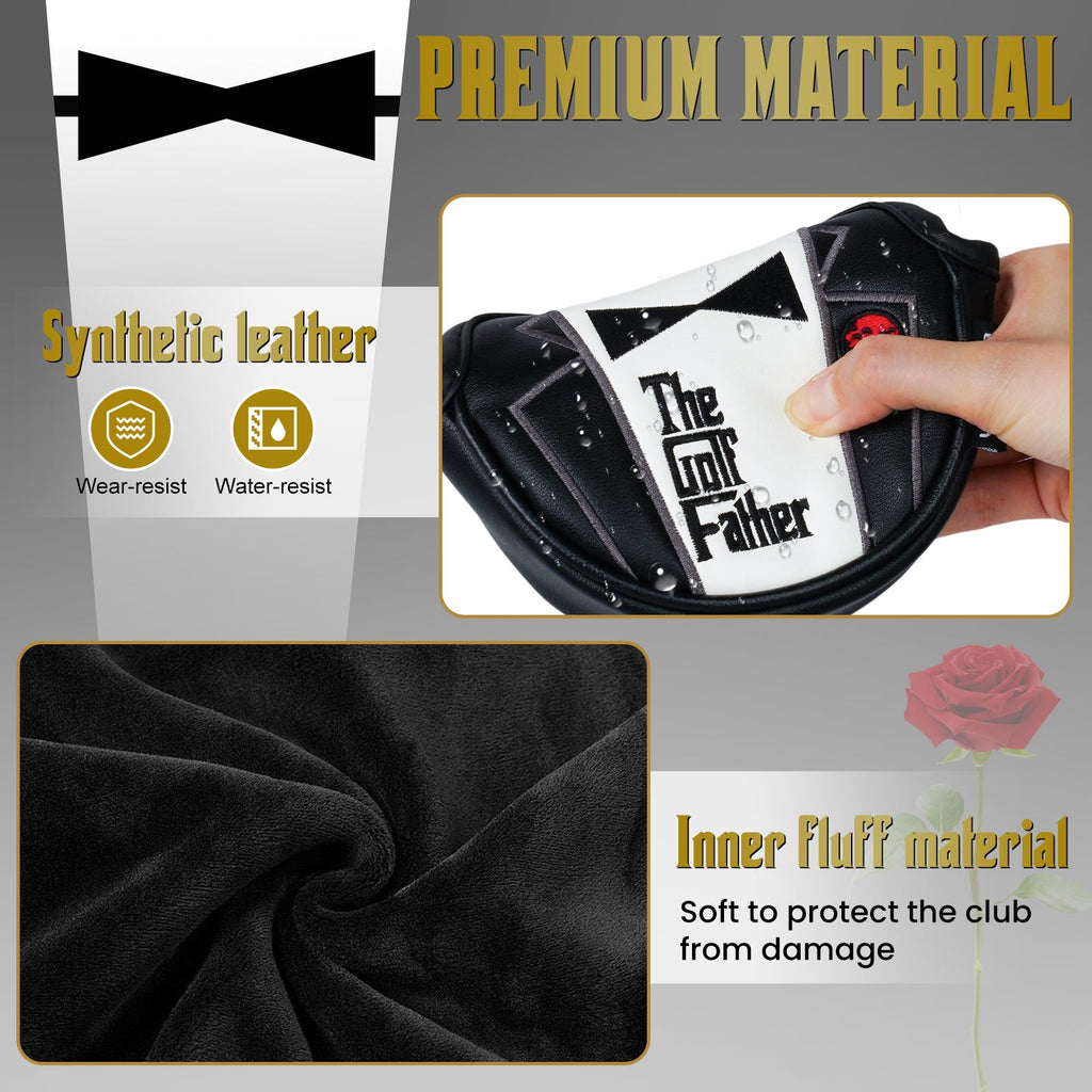 Black Godfather Mallet Putter Cover