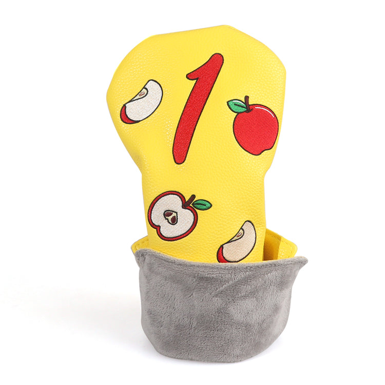 Yellow Apple Driver Head Cover
