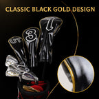 Black Gold Pipe Driver Head Cover Set
