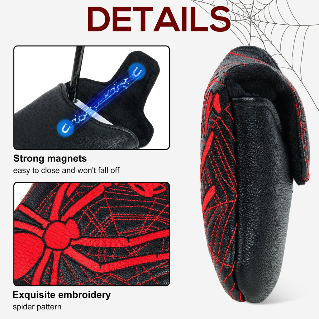 Red Spider Square Putter Golf Head Cover
