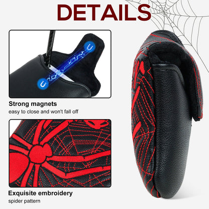 Red Spider Square Putter Golf Head Cover