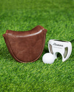 Brown PU Retro Putter Golf Headcover