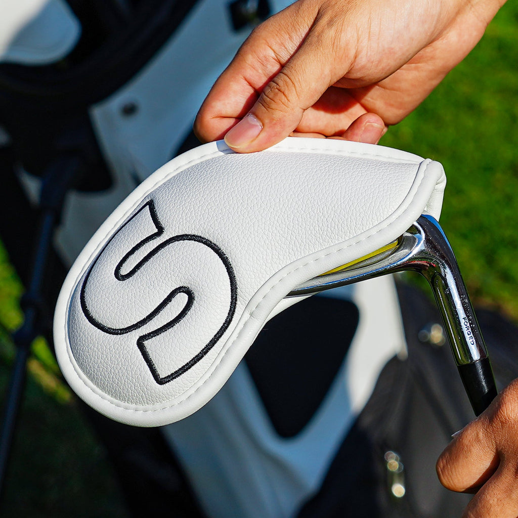 White PU Black Stitch iron 10pcs£¨4-9,P,A,S,X)