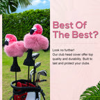 Elegant Flamingo Plush Driver Headcover