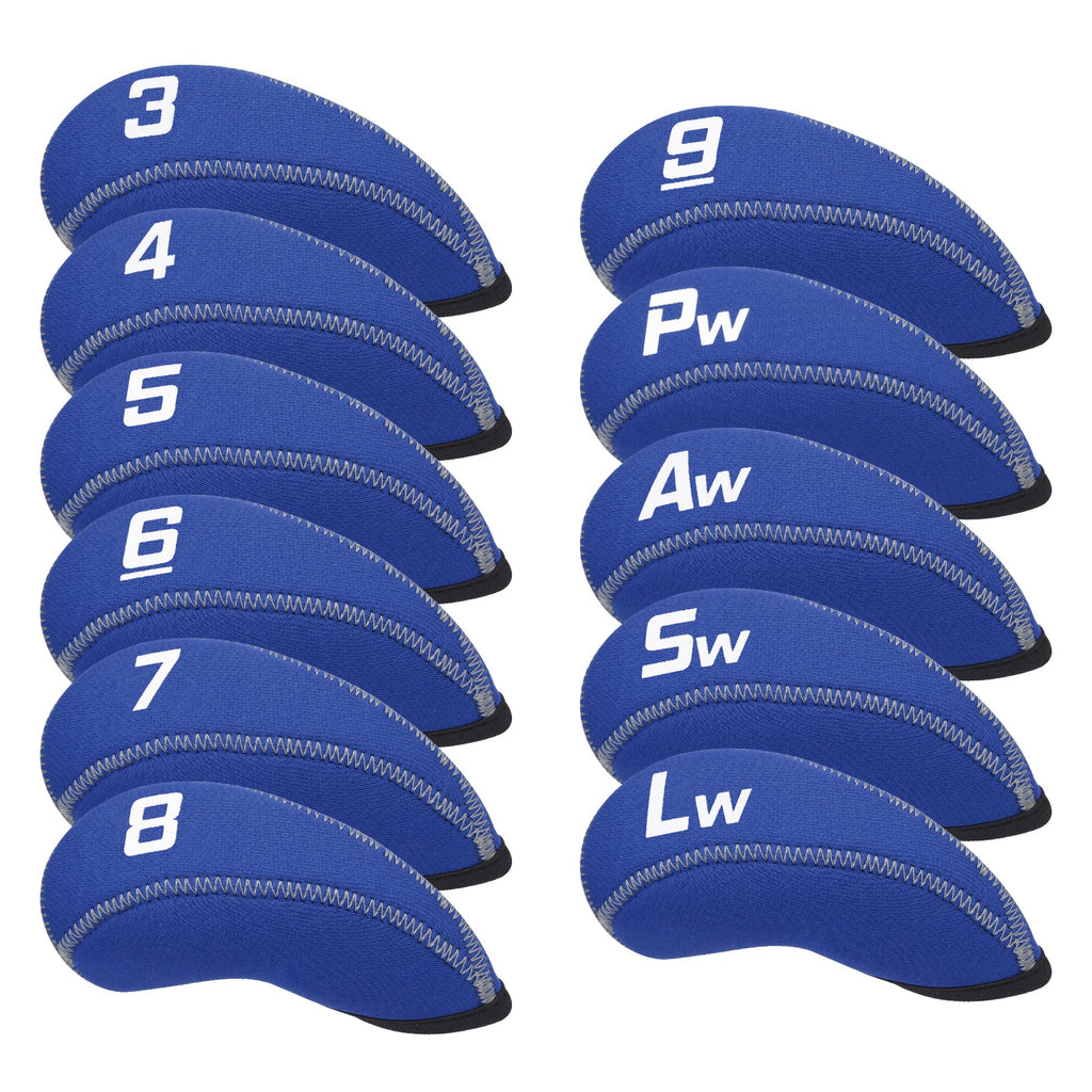 Black Neoprene Iron Covers Set 11pcs（3-9, Pw, Aw, Sw, Lw）