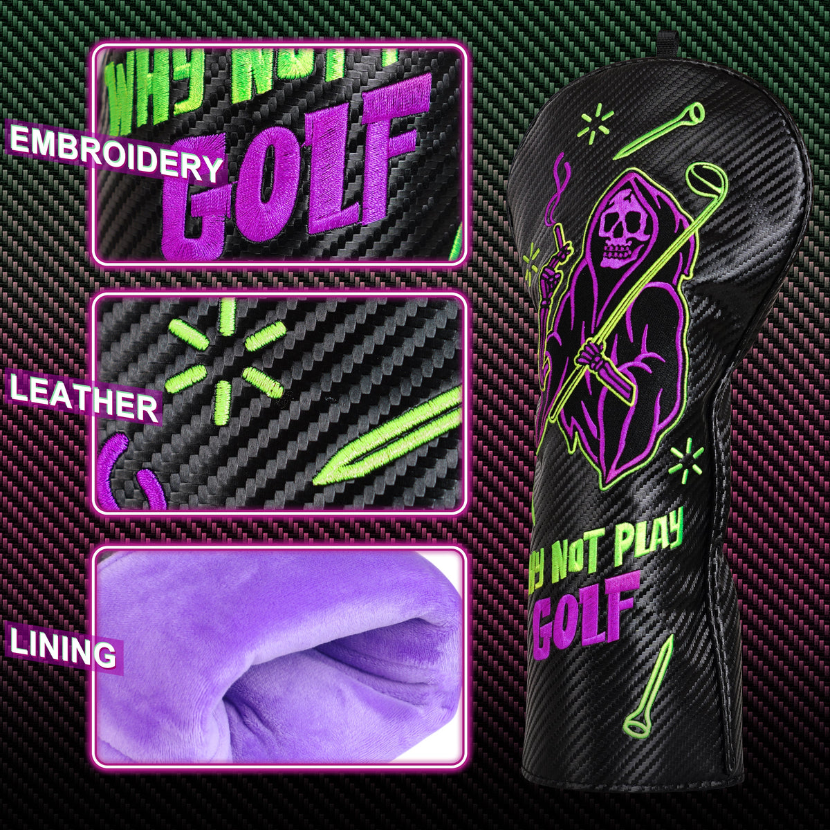 Grim Reaper Driver Head Cover