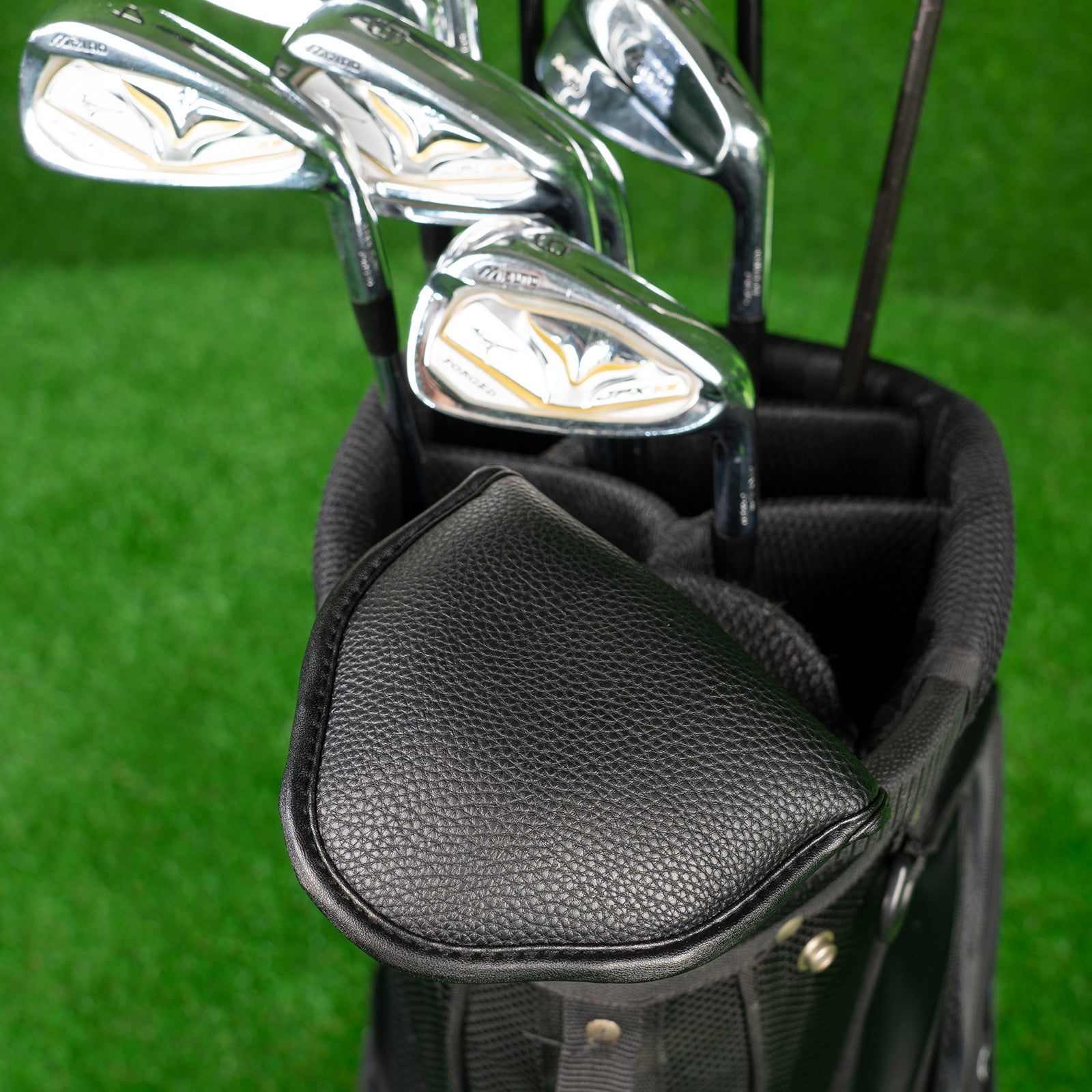 Black White OD(2-ball) Mallet Putter Head Cover