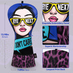 Leopard-print Lady with Sunglasses Driver Golf Headcover