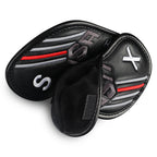 Black Embroidery Velcro Iron Headcover Set 10pcs