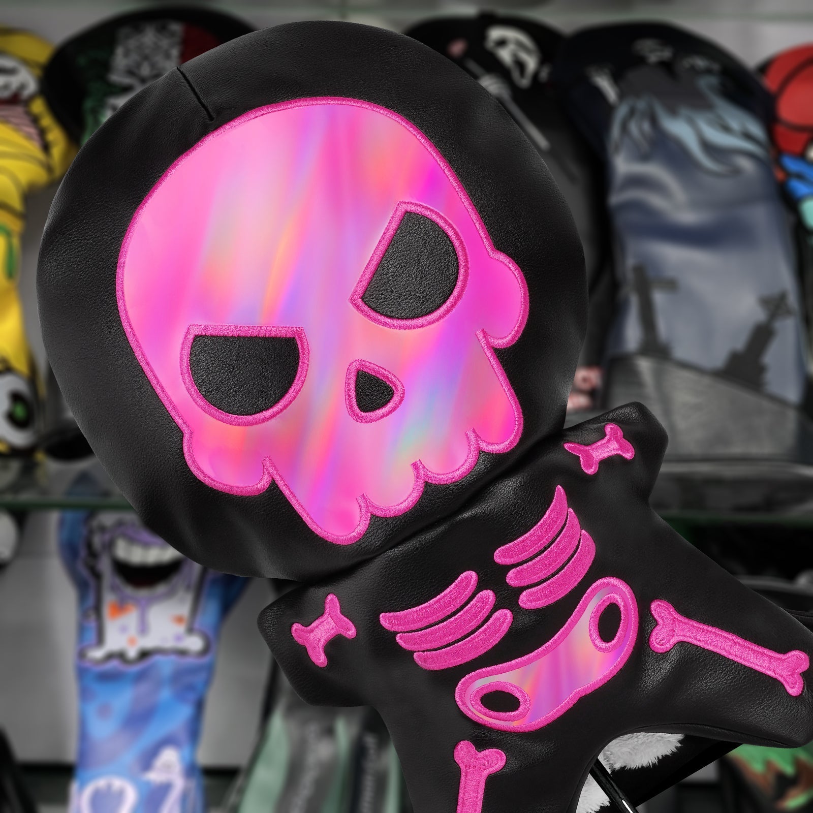 Pink Skull Animal Driver Head Cover