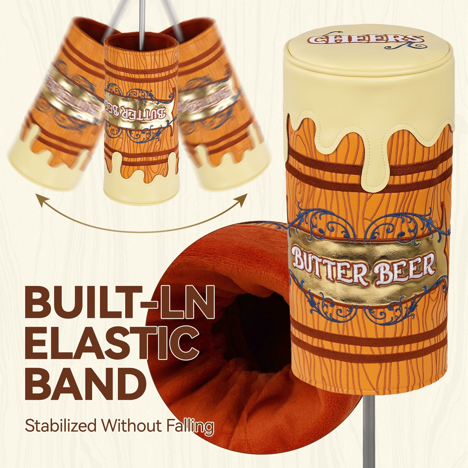 Butter Beer Barrel Driver Golf Headcover