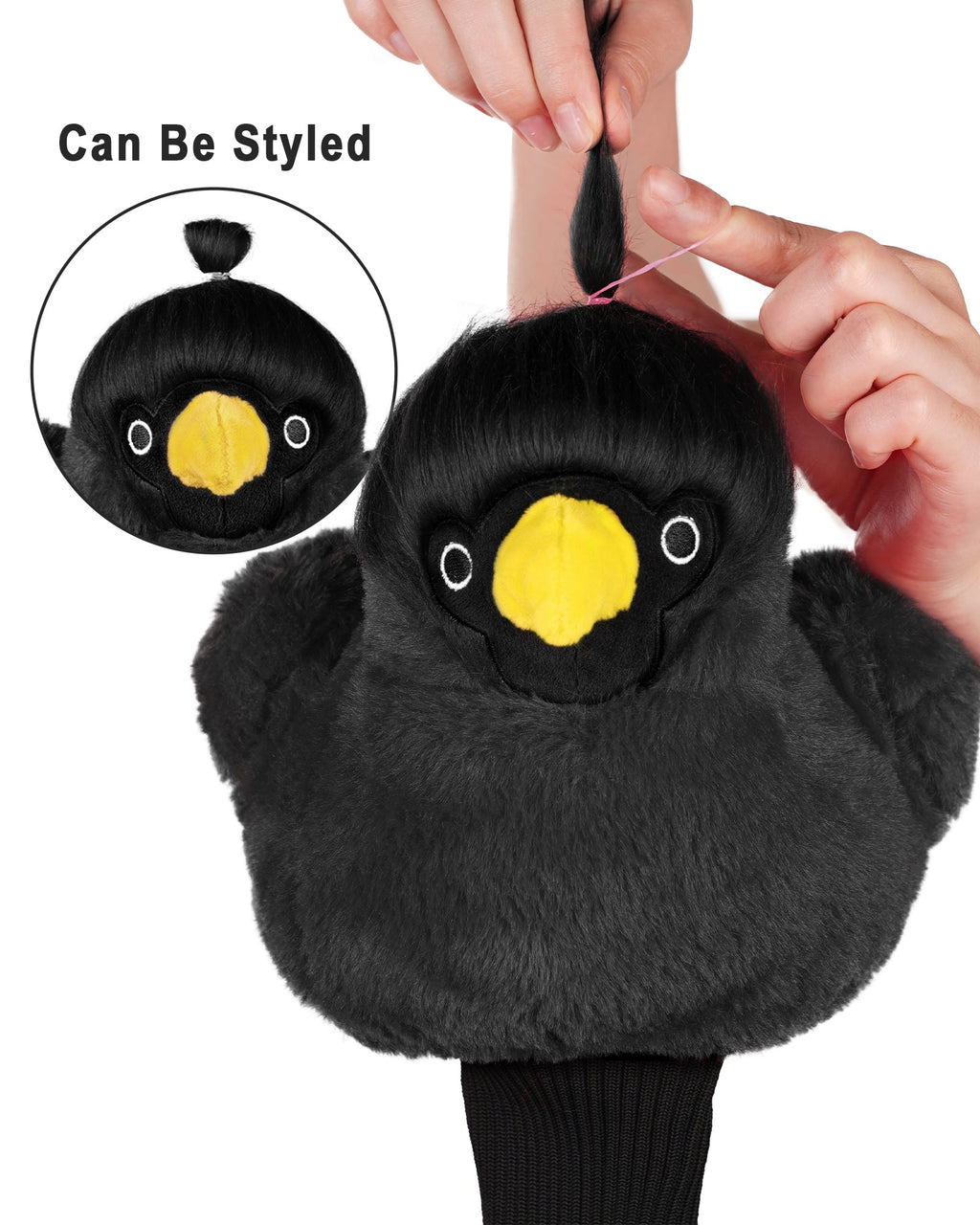 Black Bird Driver Animal Head Cover