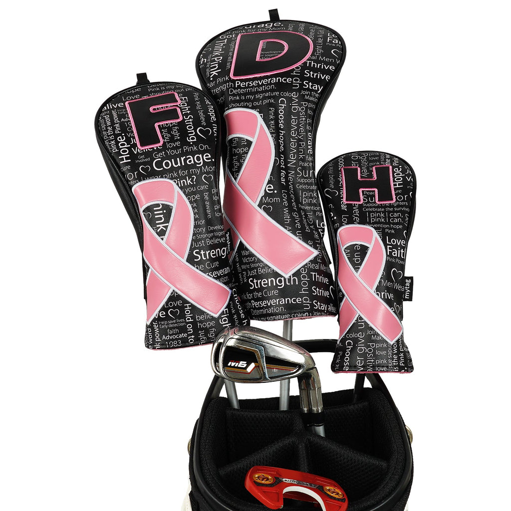 Prevention of Breast Cancer Driver Golf Head Cover