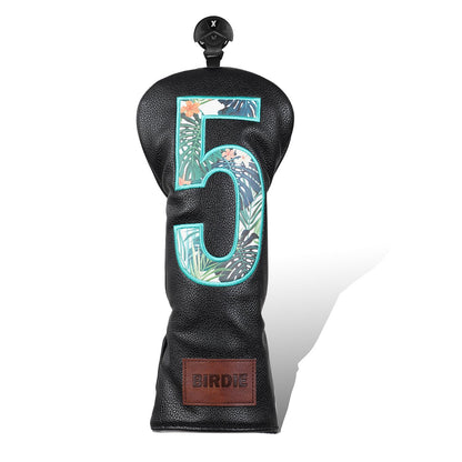 Black BIRDIE Driver Head Cover Set