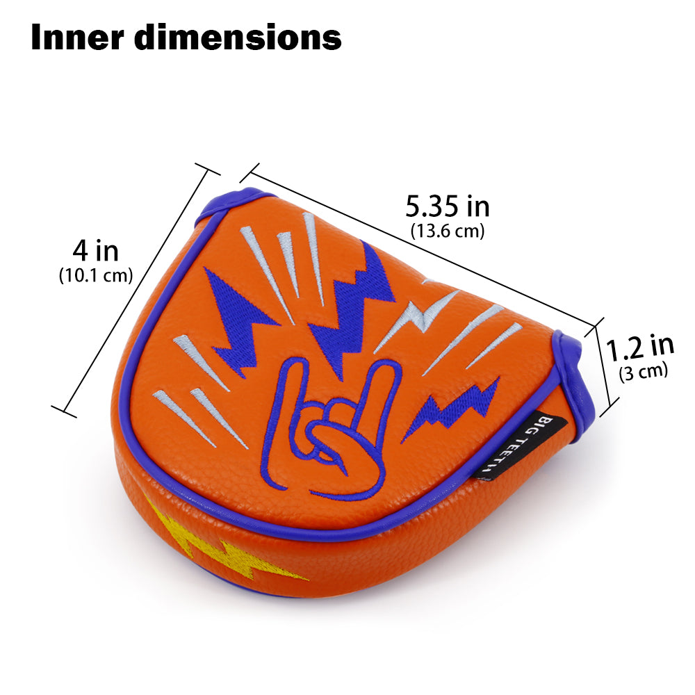 Orange Hiphop Magnetic Mallet Putter Cover