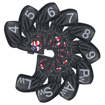 USA flag left headcover iron cover pcs (4-9 A S P L X£© Head Cover