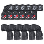 USA flag left headcover iron cover pcs (4-9 A S P L X£© Head Cover