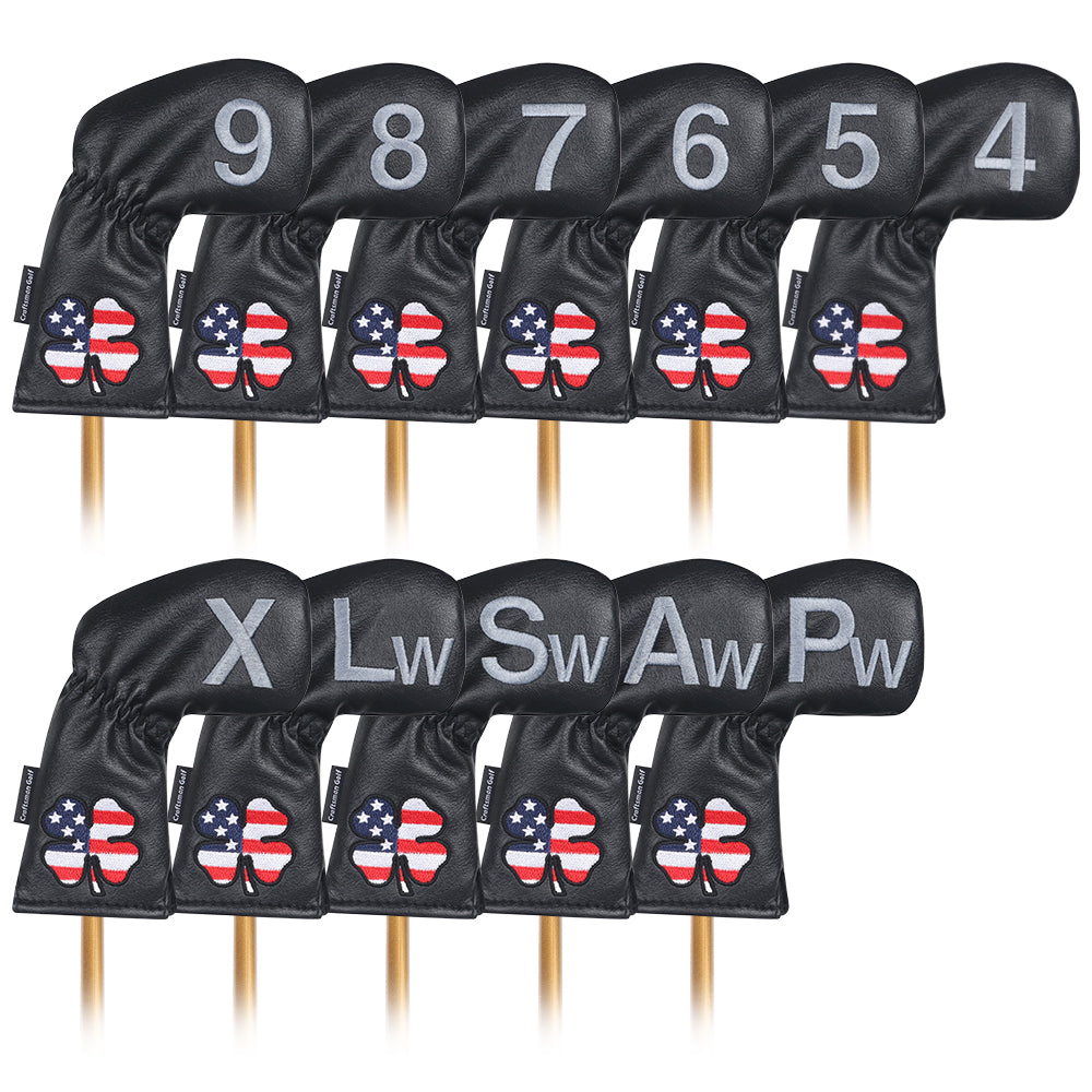USA flag left headcover iron cover pcs (4-9 A S P L X£© Head Cover
