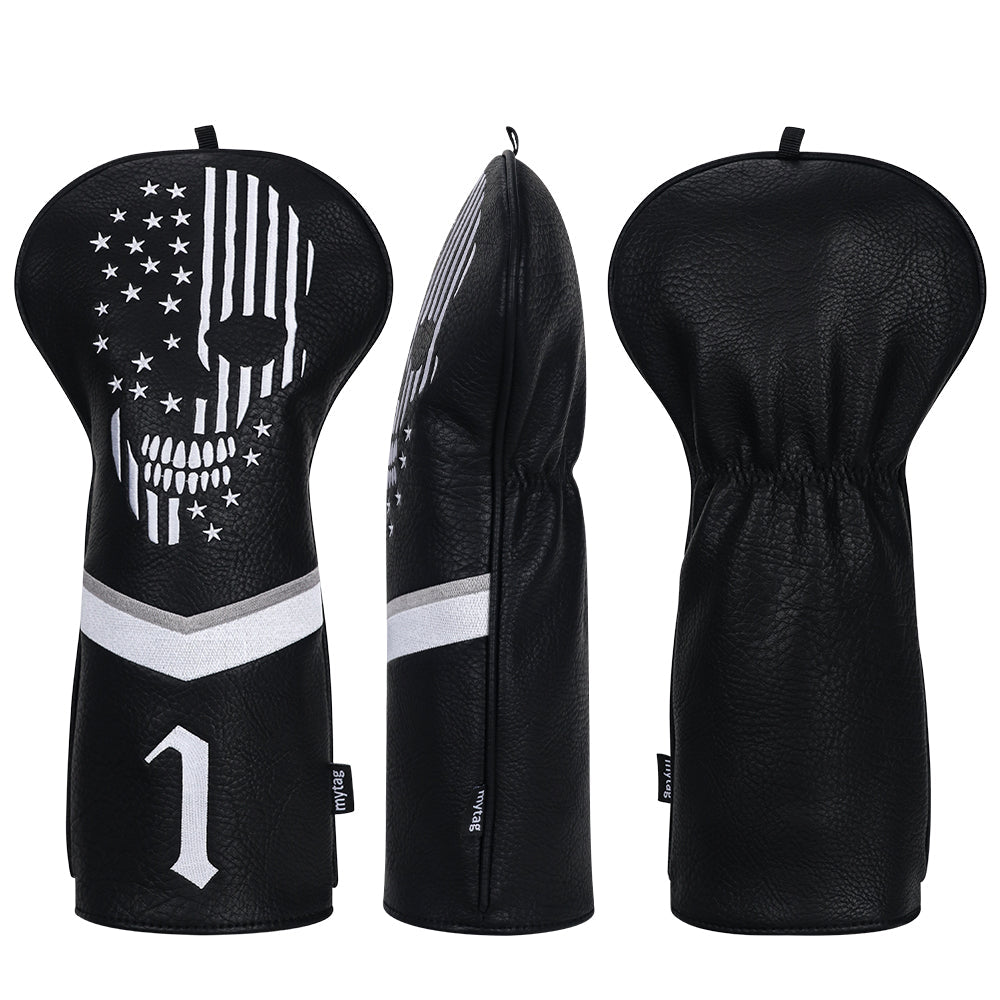 Black Skull Head Cover Set