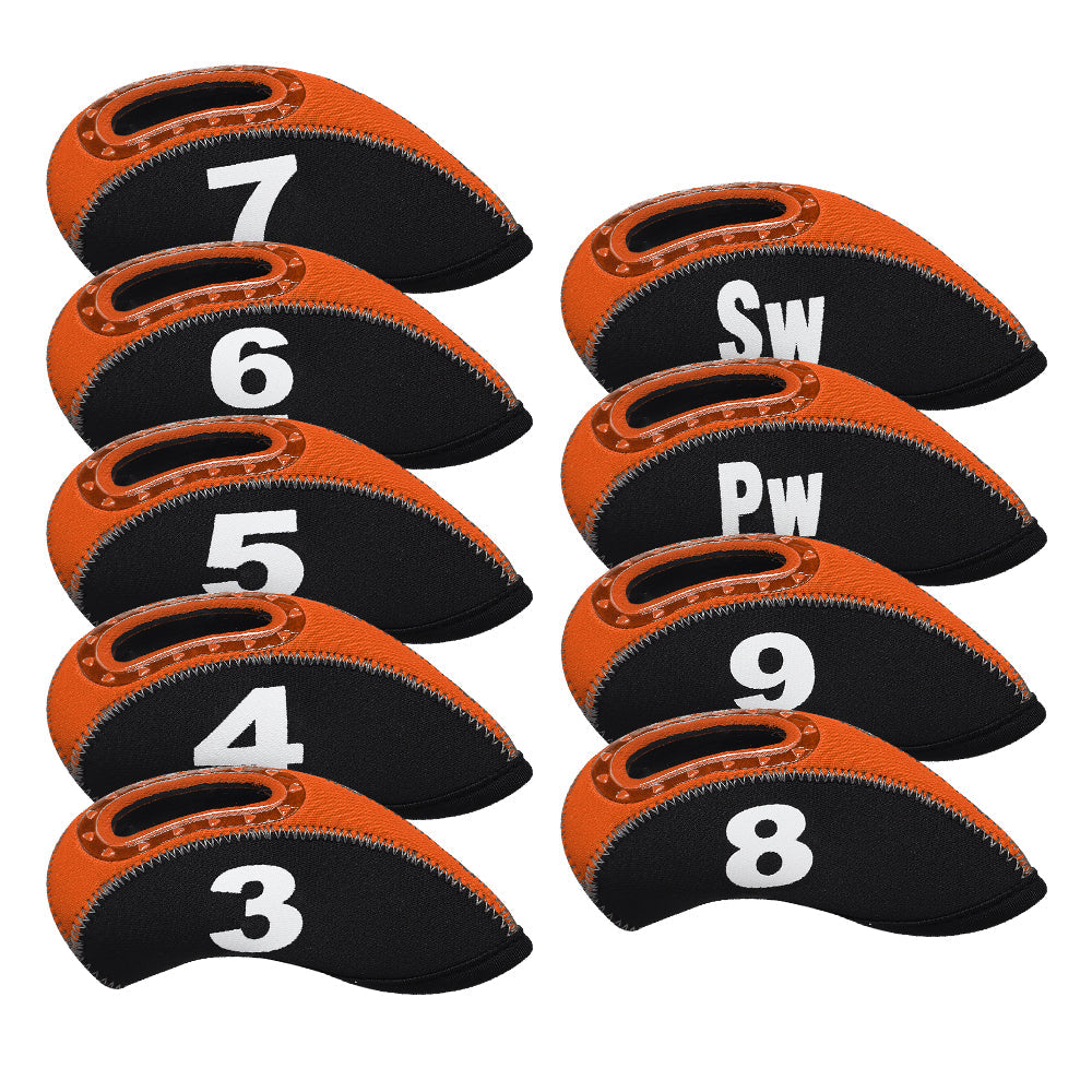 neoprene iron headcover with window 9pcs£¨3-9£¬PW,SW£© Head Cover