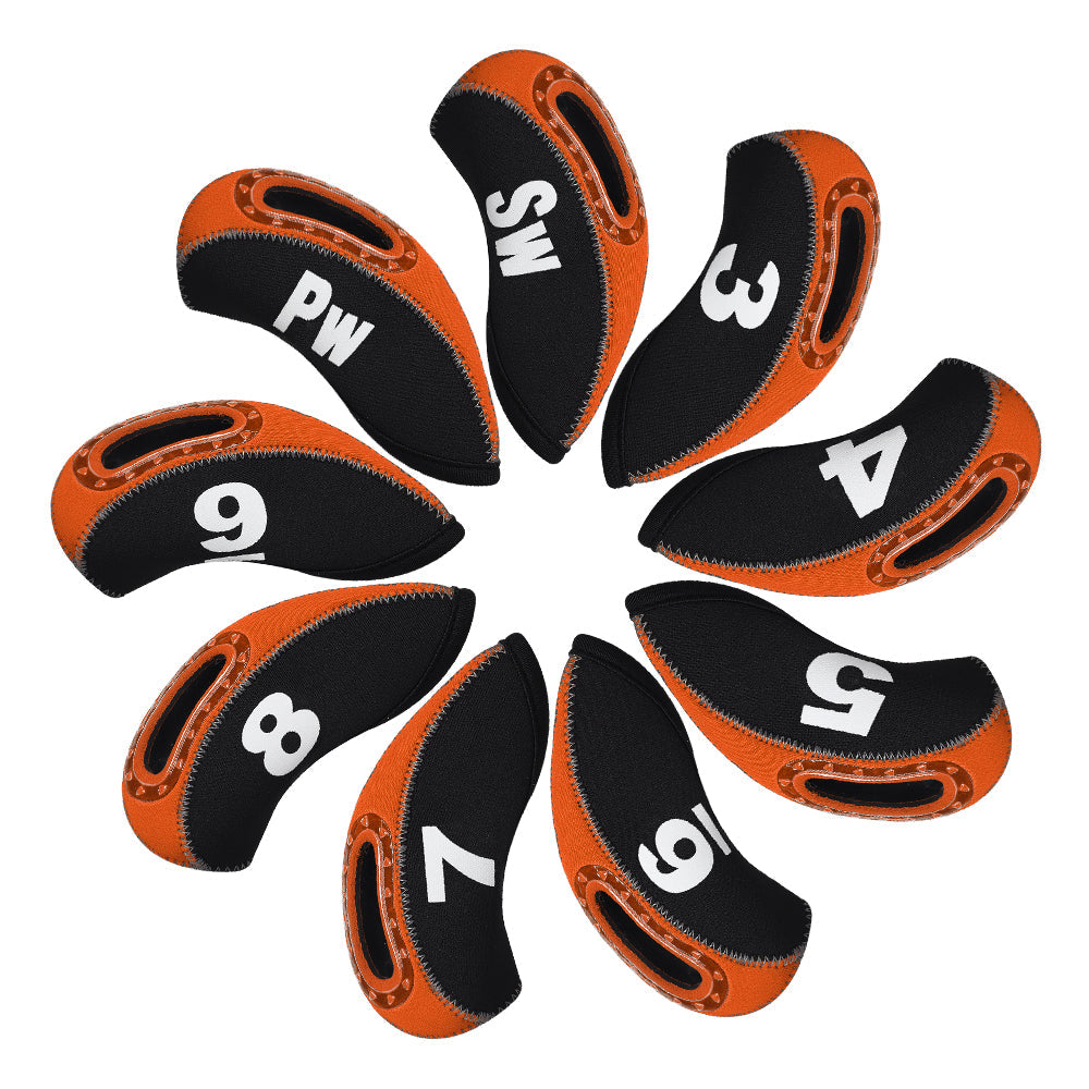 neoprene iron headcover with window 9pcs£¨3-9£¬PW,SW£© Head Cover