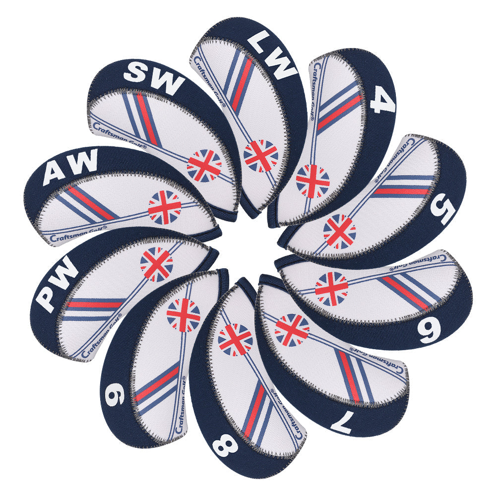 neoprene England Flag 10pcs(4-9£¬AW,SW,PW,LW) Head Cover