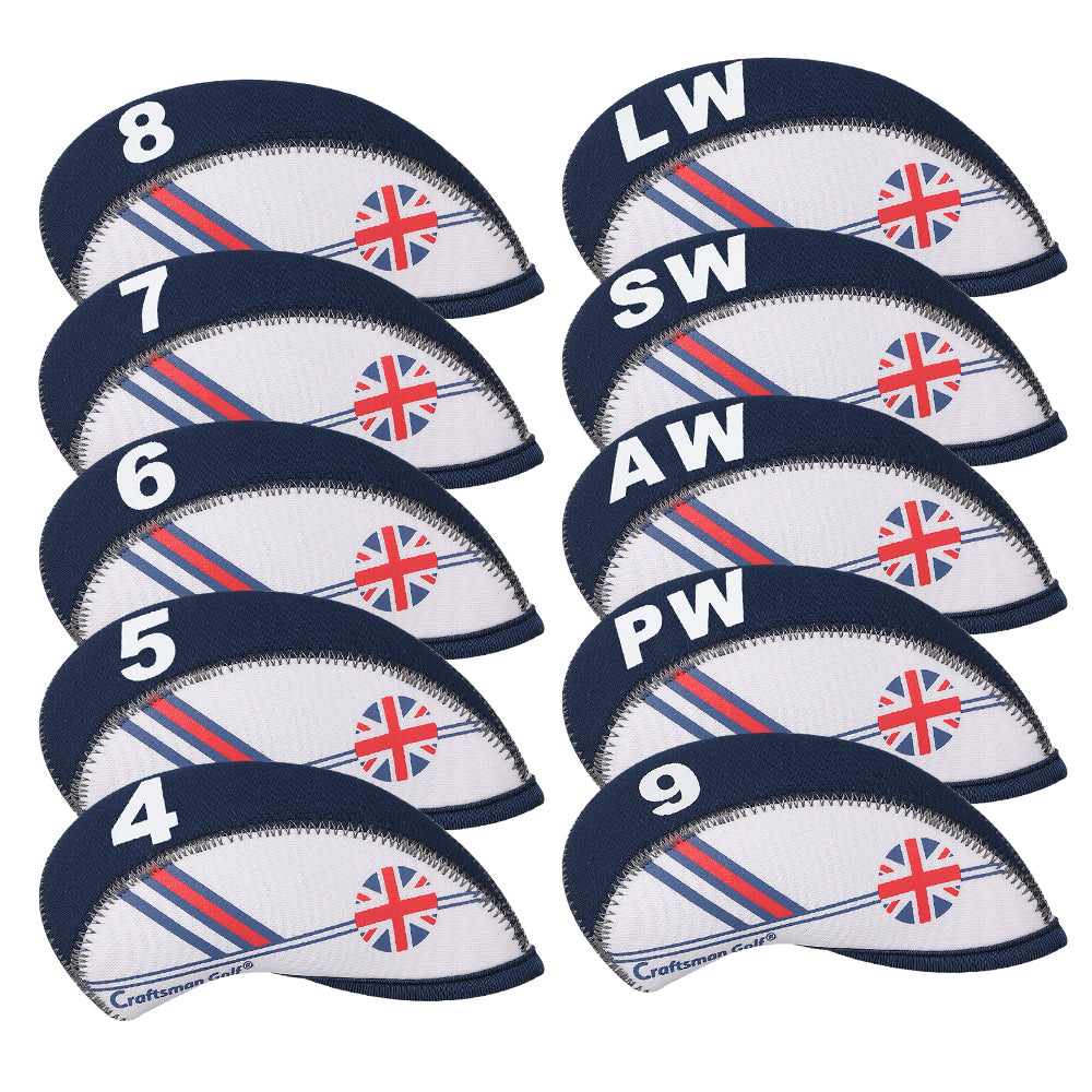 neoprene England Flag 10pcs(4-9£¬AW,SW,PW,LW) Head Cover