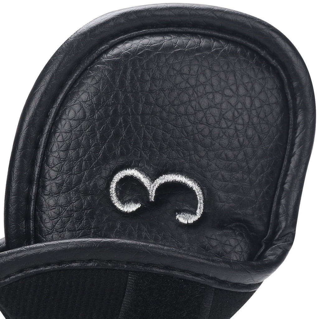 Black PU Iron Cover for Left 12pcs (3-9£¬AW,SW,PW£¬LW,LW) Head Cover