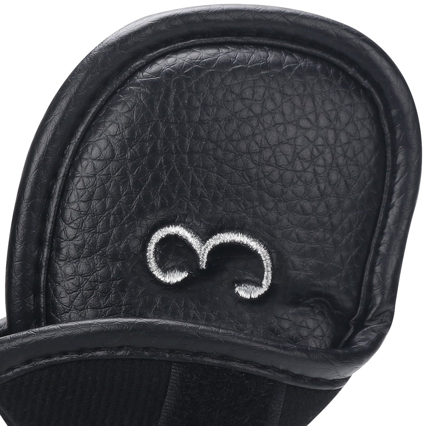 Black PU Iron Cover for Left 12pcs (3-9£¬AW,SW,PW£¬LW,LW) Head Cover
