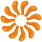 Orange Iron Cover With Zipper  11PCS (3-9.P.A.S.L) Head Cover