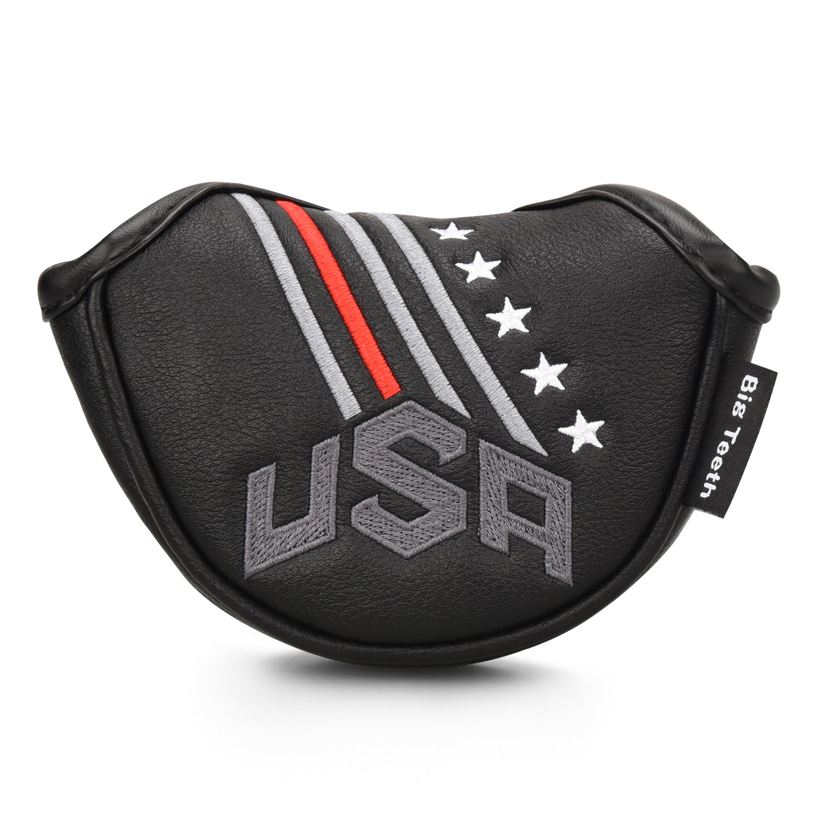 Black White Embroidered Star Golf Headocver Set