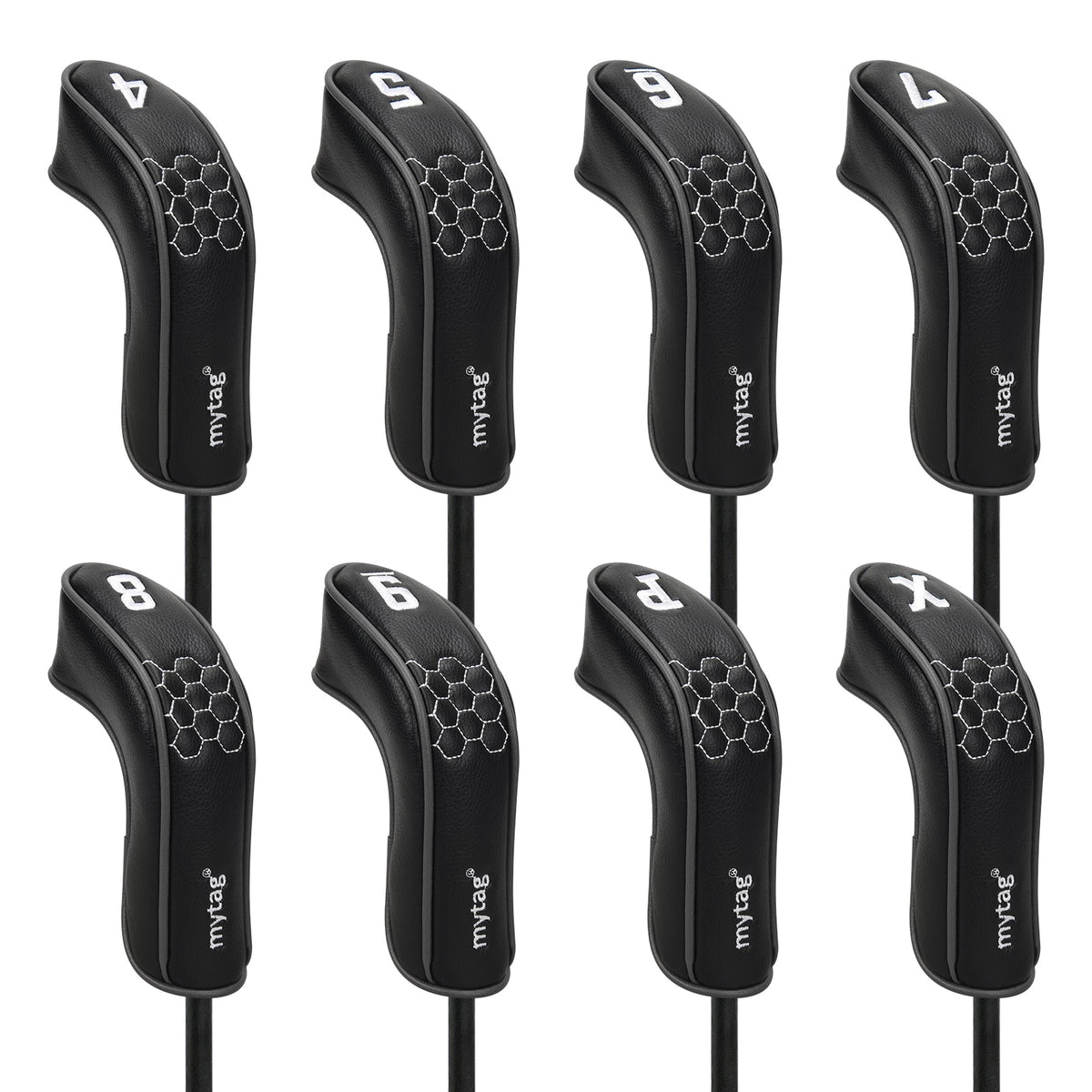 Black Iron Cover 8pcs(4-9,P,X) Head Cover