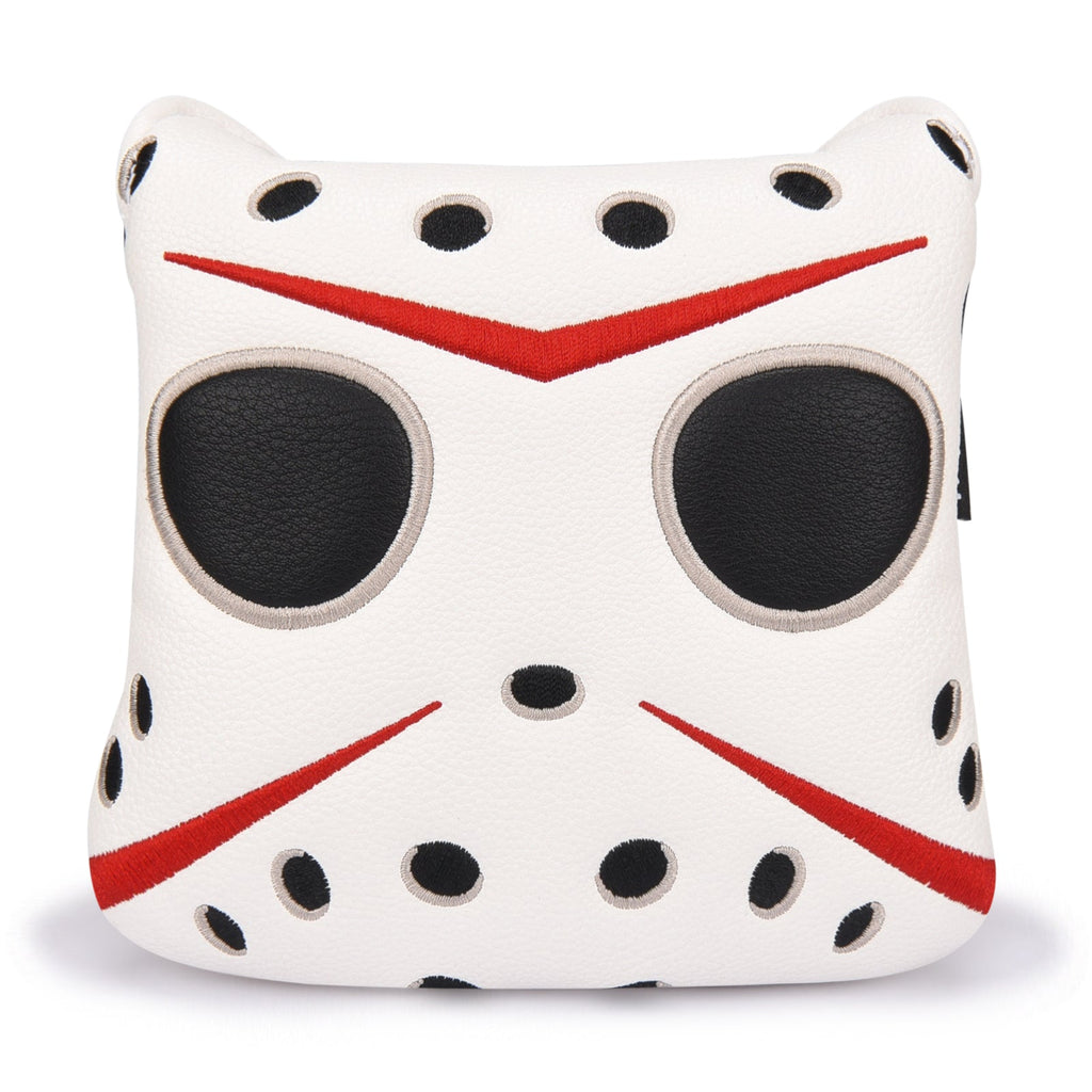 White PU Mask Head Cover Set