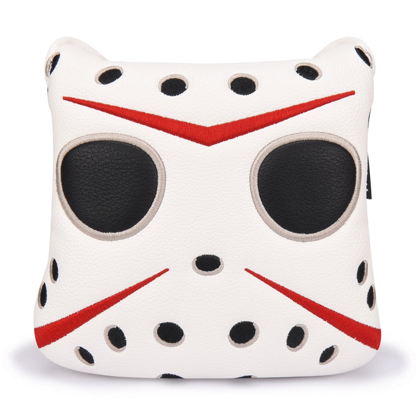 White PU Mask Head Cover Set