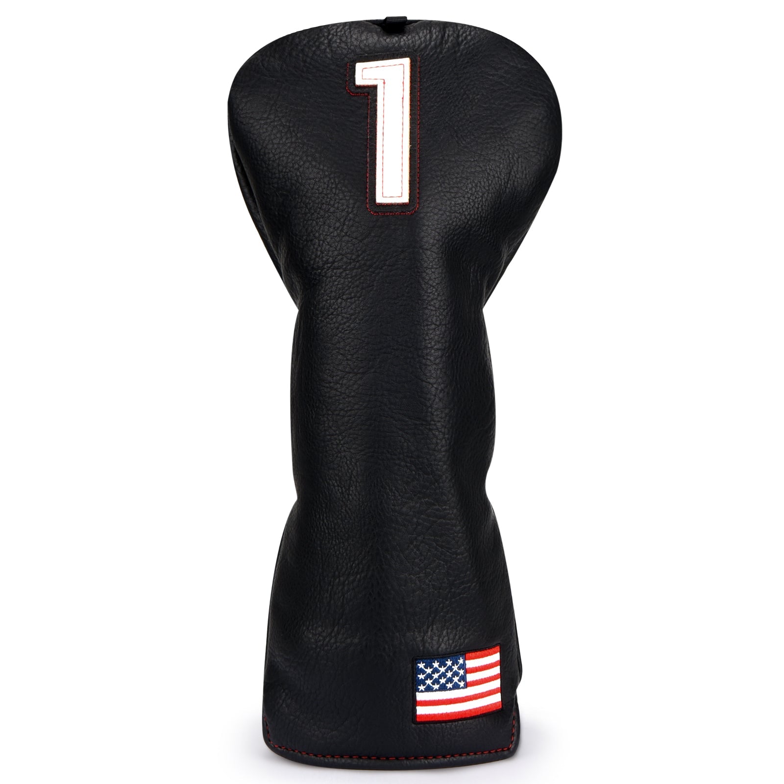 Black USA Flag Golf Head Cover Set