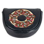Doughnut Mallet Heel shafted Green Embroidery Mallet Putter Cover