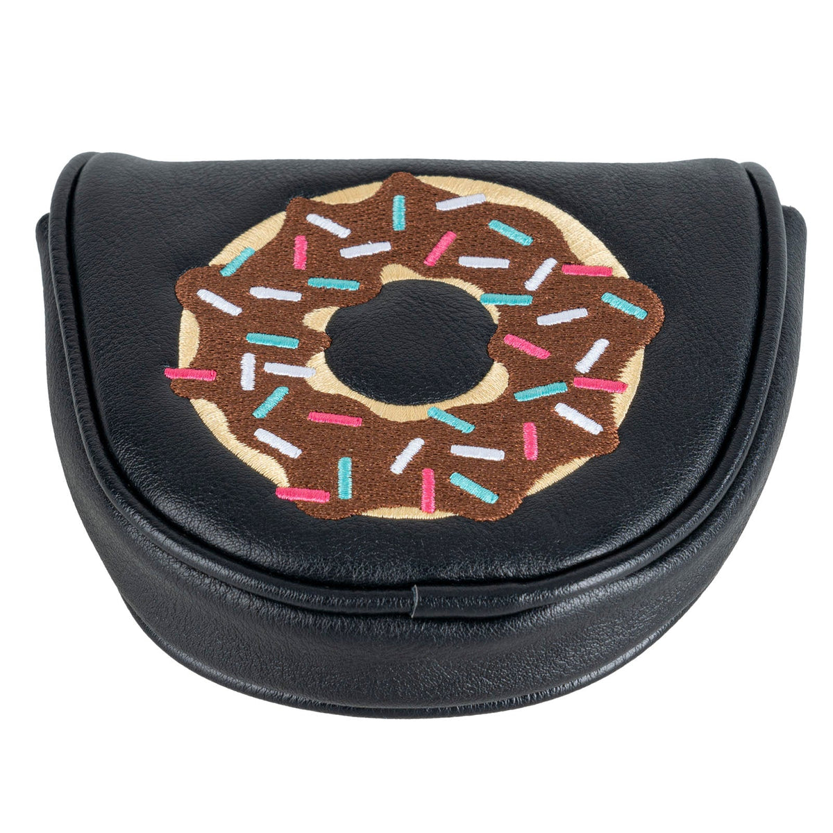 Doughnut Mallet Heel shafted Green Embroidery Mallet Putter Cover