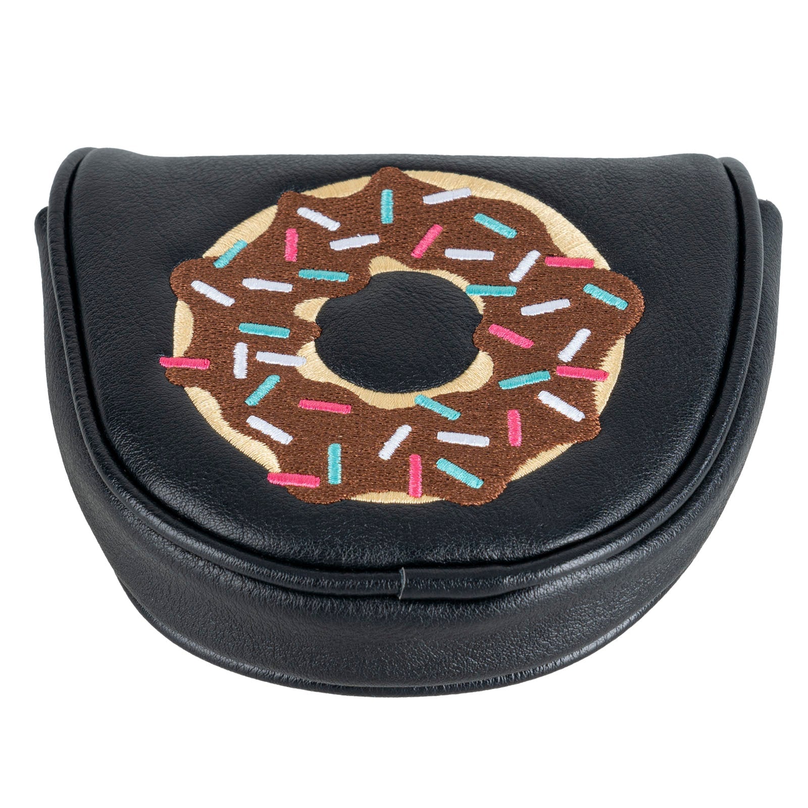 Doughnut Mallet Heel shafted Green Embroidery Mallet Putter Cover