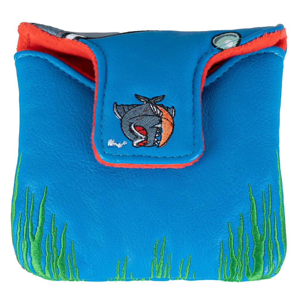 Shark Large Mallet Heel shafted Green  Head Cover