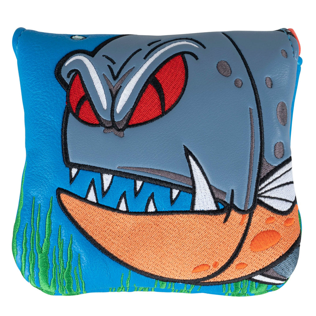 Shark Large Mallet Heel shafted Green  Head Cover