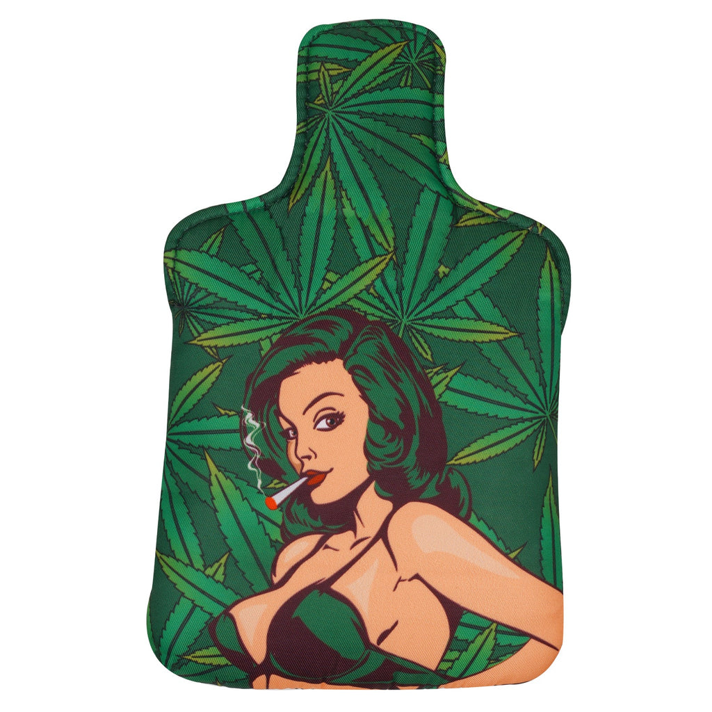 Smoking Girl Large Mallet Heel shafted Green Printing Head Cover