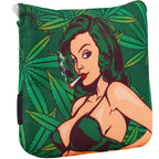 Smoking Girl Large Mallet Heel shafted Green Printing Head Cover