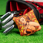 Smoking Girl Large Mallet Heel shafted Brown Printing Head Cover